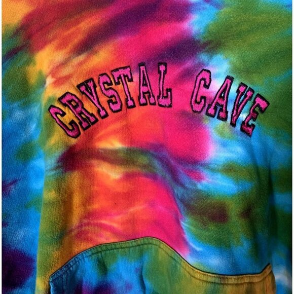 Crystal Cave Kutztown / Reading PA Tie Dye Hoodie Size Medium - Picture 5 of 5